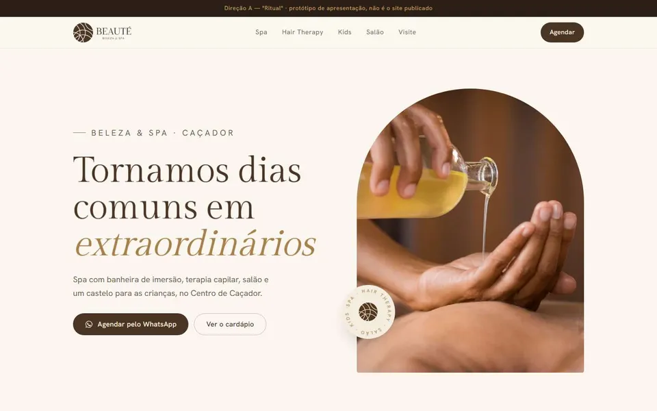 Prévia da direção A