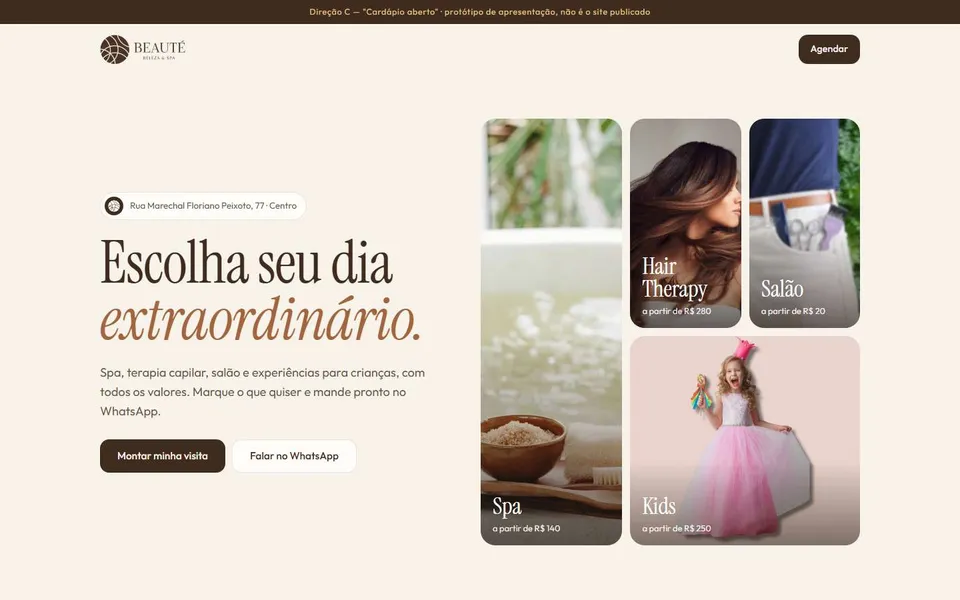 Prévia da direção C